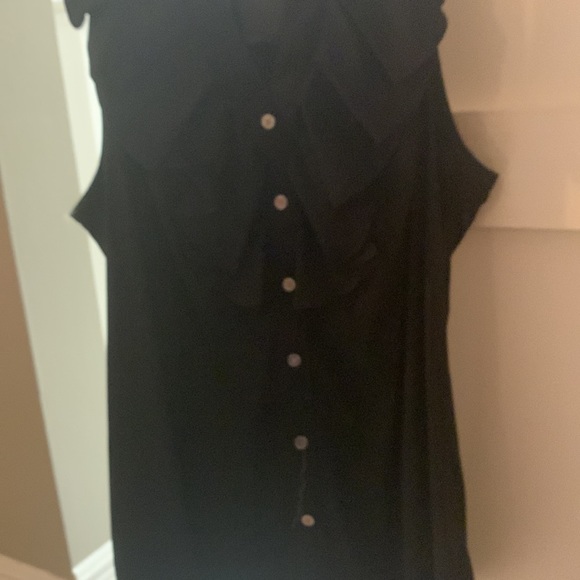 NWT black express button down top - Picture 2 of 6